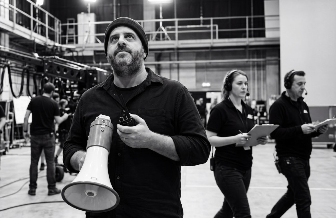 Sensa director and crew shaping the look of a production on set